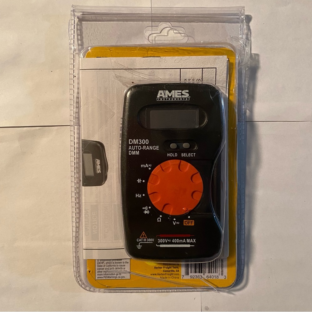 Ames Instruments Pocket Digital Multimeter CAT III 300V DM300